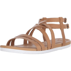 Teva Women's Avalina Crossover Leather Sandal  Tan  5.5 M US