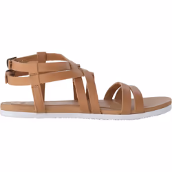 Teva Women's Avalina Crossover Leather Sandal  Tan  5.5 M US