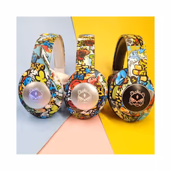 Kids Bluetooth Headphones Wireless Headphones Bluetooth Earphone Headset - black with box
