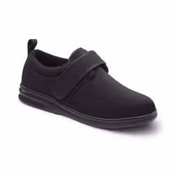 Dr. Comfort Carter Mens Diabetic Shoes-Stretchable & Washable Therapeutic Shoes-Adjustable-Easy Slip on Footwear  Black-11 X-Wide