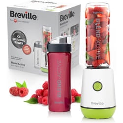 Breville Blend Active Personal Blender & Smoothie Maker | 350W | 1 Portable Blend Active Bottle (600ml) | Leak Proof Lid - Green