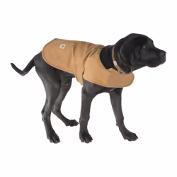 Carhartt Firm Duck Insulated Dog Chore Coat Brown/Brass  Small