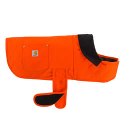 Carhartt Firm Duck Insulated Dog Chore Coat Hunter Orange/Brass  Medium