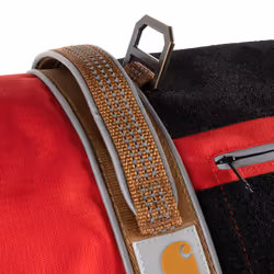Carhartt Nylon Ripstop Service Dog Harness  High Risk Red/Carhartt Brown  Large