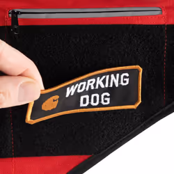 Carhartt Nylon Ripstop Service Dog Harness  High Risk Red/Carhartt Brown  Large