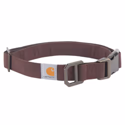Carhartt Nylon Duck Dog Collar Fully Adjustable Durable 2-Ply Cordura Nylon Canvas Collars for Dogs Deep Wine Large