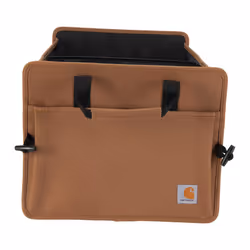 Carhartt Universal Collapsible Cargo Trunk Organizer  Portable Accessory Storage Organizer for Automotive  SUV  Trucks & Cars  Carhartt Brown  One Siz