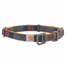 Carhartt Pet Fully Adjustable Webbing Collars for Dogs Reflective Stitching for Visibility Blanket Stripe Medium