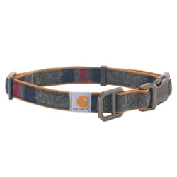 Carhartt Pet Fully Adjustable Webbing Collars for Dogs  Reflective Stitching for Visibility  Blanket Stripe  Medium