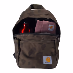 Carhartt Classic Mini Backpack  Water-Resistant Backpack with Adjustable Shoulder Straps  Duck Camo