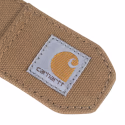 Carhartt Men's Casual Rugged Canvas Duck Belts  W/Antique Brass Buckle and Contrast Curdoroy Backing  Brown  46