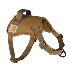 Carhartt Nylon Duck No Pull Dog Harness  Fully Adjustable Dog Harness with Quick Control Handle and Reflective Accents  Carhartt Brown  Medium