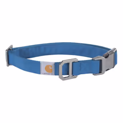 carhartt Nylon Duck Dog collar Fully Adjustable Durable 2-Ply cordura Nylon canvas collars for Dogs Marine Blue Medium