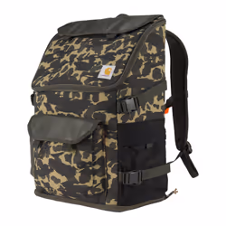 Carhartt 35L Nylon Workday Backpack Durable Water-Resistant Pack with 15"""" Laptop Sleeve Blind Duck Camo One Size