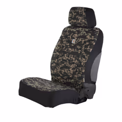 Carhartt Universal Nylon Duck Canvas Fitted Bucket Seat Covers Durable Seat Protection with Rain Defender Blind Duck Camo