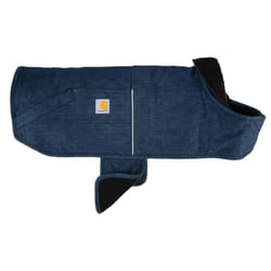 Carhartt Firm Duck Insulated Dog Chore Coat  Durable Weather Resistant Jacket for Cold and Windy Conditions  PFAS Free (Denim)  Large