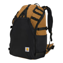 Carhartt 45L Nylon Internal Frame Hiking  Durable Camping & Backpacking Pack W/Hydration Port  Daypack for Men & Women  Brown  One Size