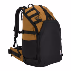 Carhartt 45L Nylon Internal Frame Hiking  Durable Camping & Backpacking Pack W/Hydration Port  Daypack for Men & Women  Brown  One Size
