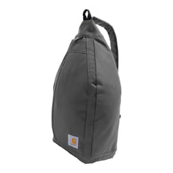 Carhartt Durable Sling Bag  Side Release Buckle  Tablet Sleeve and Adjustable Strap  Crossbody Backpack (Gravel)  One Size
