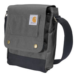 Carhartt  Durable  Adjustable Crossbody Bag with Flap Over Snap Closure  Gravel
