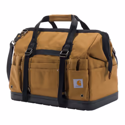 Carhartt Onsite Tool Bag Durable Water-Resistant Tool Storage Bag Heavyweight w/Molded Base 18-Inch Carhartt Brown