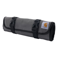 Carhartt 18 Pocket Utility Roll  Durable Water-Resistant Tool Organization Roll Bag  Essential Tool Roll (Gravel)