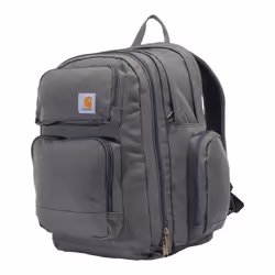 Carhartt 35L Backpack  Durable Pack with Laptop Sleeve and Duravax Abrasion Resistant Base  Everyday Triple Compartment (Grav ...