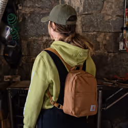 Carhartt Classic Mini  Durable  Water-Resistant Backpack with Adjustable Shoulder Straps  Black  One Size