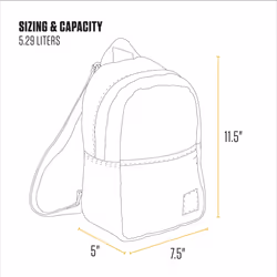 Carhartt Classic Mini  Durable  Water-Resistant Backpack with Adjustable Shoulder Straps  Marmalade  One Size