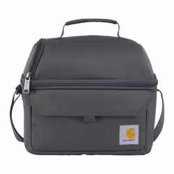 Carhartt 12 Can Two Compartment Lunch Box | Durable  Fully-Insulated Lunch Bag for Women & Men  Large Lunchbox (Gravel)