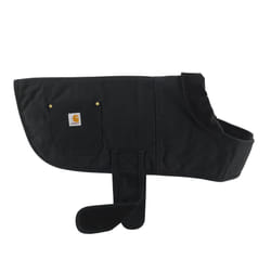 Carhartt Firm Duck Insulated Dog Chore Coat  Durable Weather Resistant Jacket for Cold and Windy Conditions  PFAS Free (Black)  X-Large