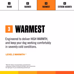 Carhartt Firm Duck Insulated Dog Chore Coat  Durable Weather Resistant Jacket for Cold and Windy Conditions  PFAS Free (Carhartt Brown)  Large