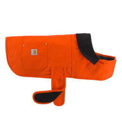 Carhartt Firm Duck Insulated Dog Chore Coat  Durable Weather Resistant Jacket for Cold and Windy Conditions  PFAS Free (Hunter Orange)  X-Large