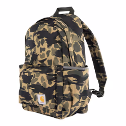 Carhartt 21L Durable Water-Resistant Pack with Laptop Sleeve Classic Backpack (Blind Duck Camo) One Size