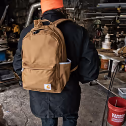 Carhartt 21L  Durable Water-Resistant Pack W/ 15"""" Laptop Sleeve and Multiple Organizational Compartments  Classic Backpack Brown  PFAS Free