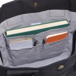 Carhartt  Durable Water Resistant Bag with Snap Closure  Vertical Tote (Black)