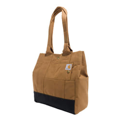 Carhartt  Durable Water Resistant Bag with Snap Closure  Vertical Tote Brown
