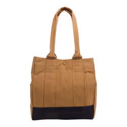 Carhartt  Durable Water Resistant Bag with Snap Closure  Vertical Tote Brown