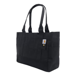 Carhartt Zip  Durable Water-Resistant Bag with Zipper Closure  Horizontal Tote (Black)