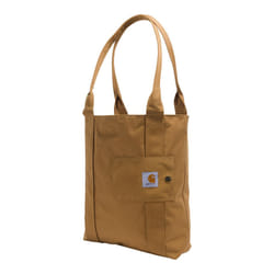Carhartt Vertical  Durable Water-Resistant Bag  Open Tote Brown