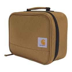 Carhartt Insulated 4-Can Lunch Cooler for Men and Women  Fully Insulated and Water Resistant  Essential Lunch Cooler (Carhartt Brown)
