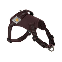 Carhartt Nylon Duck No Pull Dog Harness  Fully Adjustable Dog Harness with Quick Control Handle and Reflective Accents  Deep Wine  Large