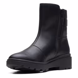 Clarks Women's Calla Mid Calf Boot  Black Leather  8