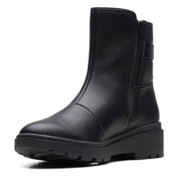 Clarks Women's Calla Mid Calf Boot  Black Leather  8