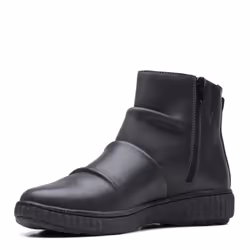 Clarks womens Caroline Rae Ankle Boot  Black Leather  6.5 US