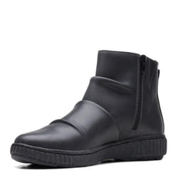 Clarks womens Caroline Rae Ankle Boot  Black Leather  6.5 US