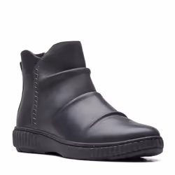 Clarks womens Caroline Rae Ankle Boot  Black Leather  6.5 US