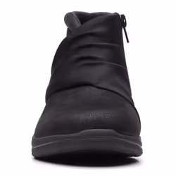 Clarks Women's Breeze Dusk Ankle Boot  Black Textile  7