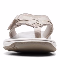 Clarks Women's Breeze Sea Flip-Flop  Light Taupe Synthetic  12