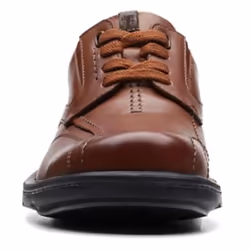 Clarks Men's Gessler Lace Oxford  Dark Tan Leather  13